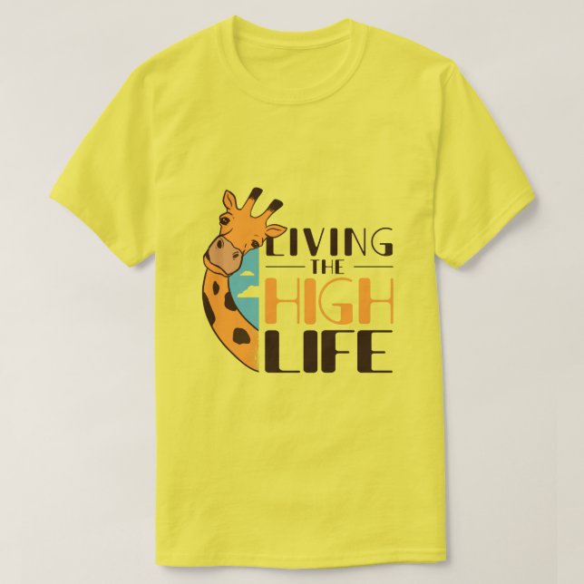 T-shirt Citation de girafe amusante (Design devant)