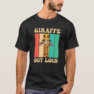 T-shirt Citation De Giraffe Pour Un Ventilateur De Giraffe