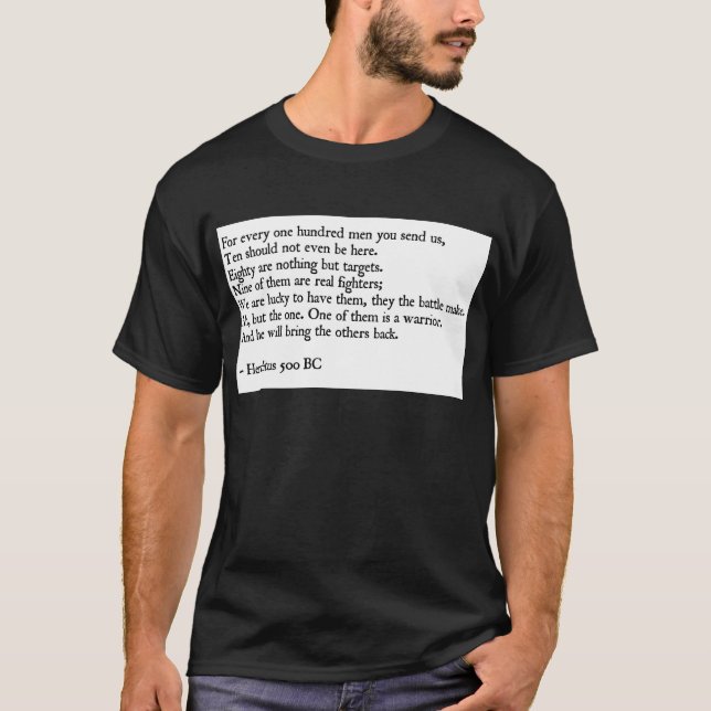 T-shirt Citation de Heraclitus (Devant)