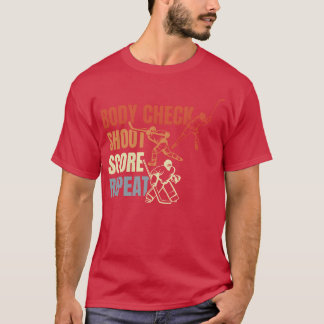 T-shirt Citation de hockey sur glace vintage pour famille