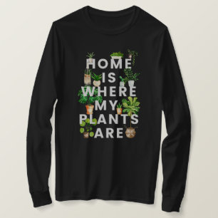 T-shirt Citation de jardinage de la plante d'aquarelle