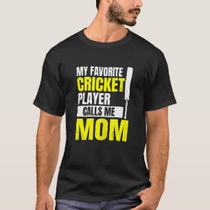 T-shirt Citation De Jeu De Cricket Pour Une Maman D'Un Cri