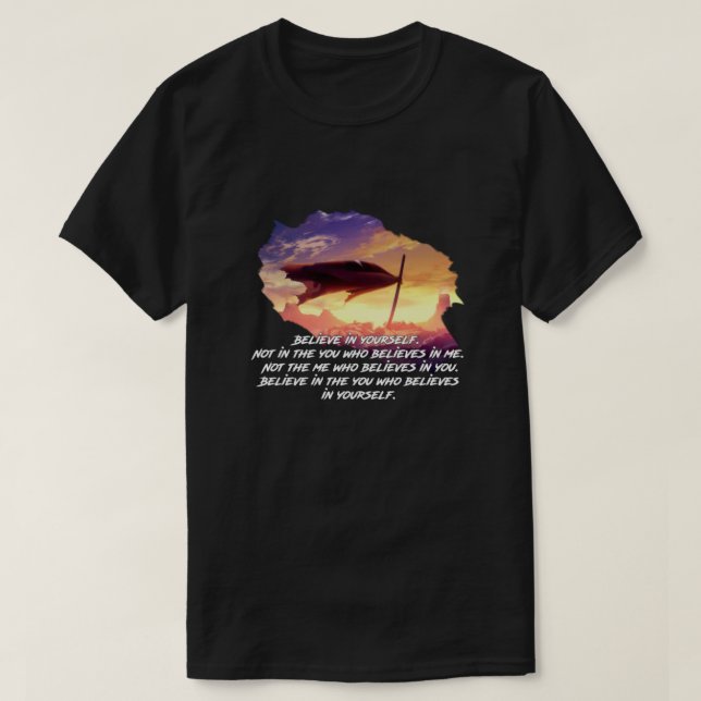 T-shirt Citation de Kamina - Gurren Lagann Classic (Design devant)