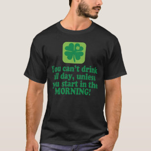 T-shirt Citation de la bière verte de la Saint-Patrick