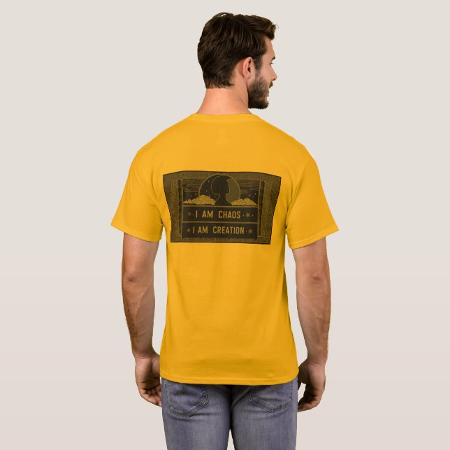 T-shirt Citation de la déesse Nyx - Je Suis Chaos Je Suis  (Dos entier)