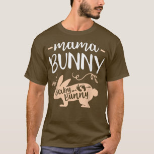 T-shirt Citation de la grossesse de Pâques Pregnant Maman 