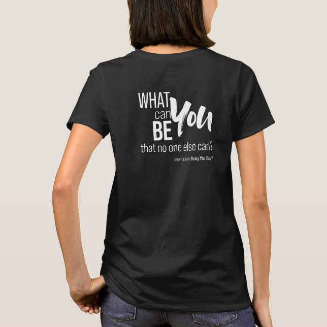 T-shirt Citation de la Journée internationale de l'être vo (Dos)