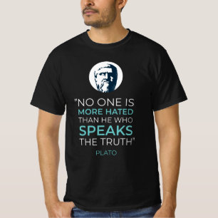 T-shirt Citation de la philosophie de la vérité de Plato