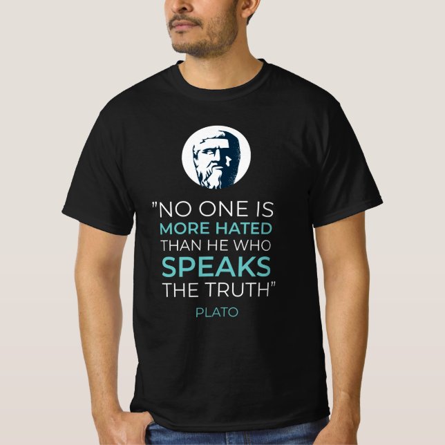 T-shirt Citation de la philosophie de la vérité de Platon (Devant)