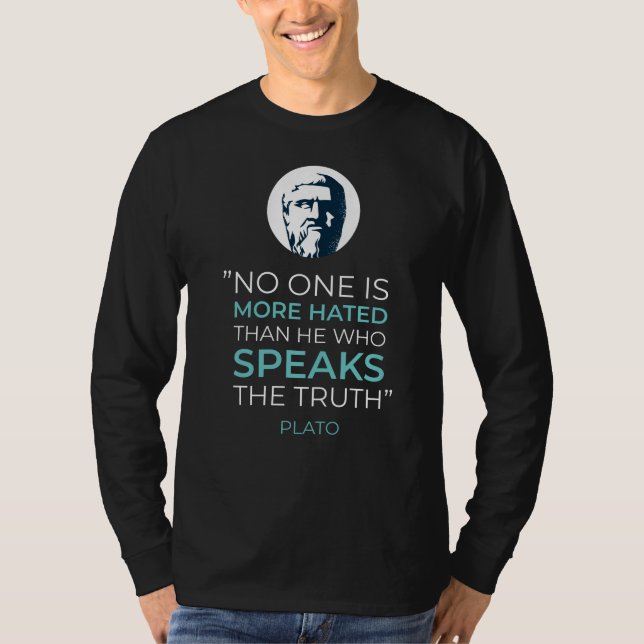 T-shirt Citation de la philosophie de la vérité de Platon (Devant)