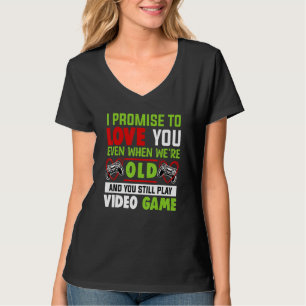 T-shirt Citation de la Saint-Valentin pour joueurs de jeux