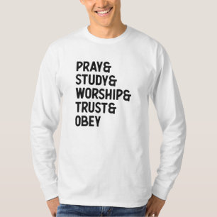 T-shirt Citation de la typographie colorée de Christian W