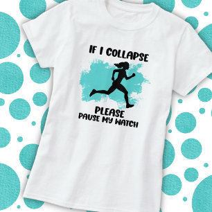 T-shirt Citation de la vie du coureur drôle