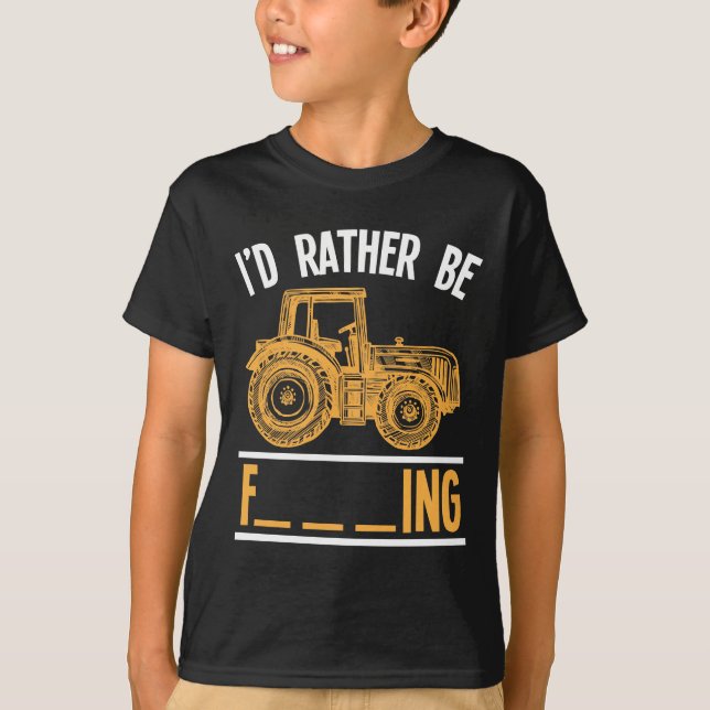 T-shirt Citation de l'agriculture grossière Tracteur sarca (Devant)