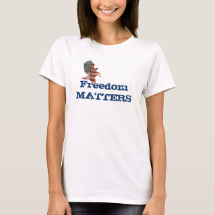 T-shirt Citation de l'aigle patriotique avec liberté