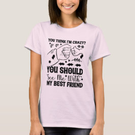 T-shirt Citation de l'ami, Drôle meilleur ami disant, Amit