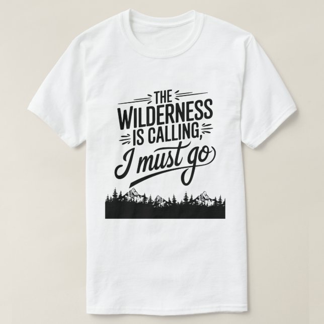 T-shirt Citation de l'amoureux de la nature forestière (Design devant)