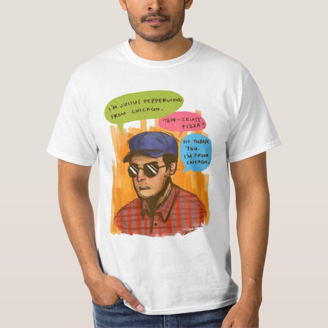 T-shirt Citation de l'art du poivre Julius (Devant)