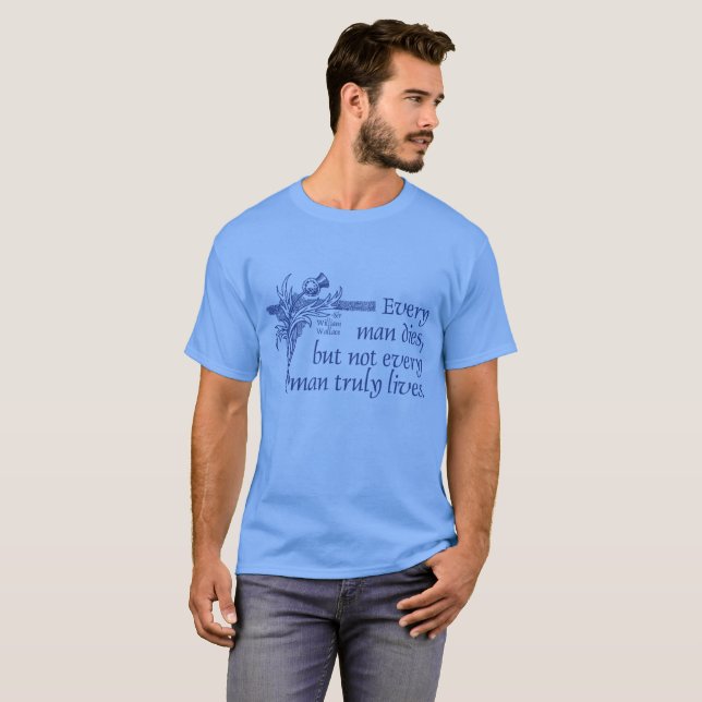 T-shirt Citation de l'Ecosse, monsieur William Wallace, (Devant entier)