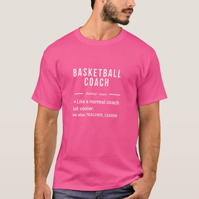 T-shirt Citation de l'entraîneur de basket-ball Cool amusa (Devant)