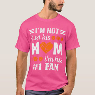 T-shirt Citation de maman fan de basket-ball