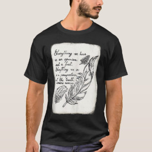T-shirt Citation De Marcus Aurelius Avec Illustration En P