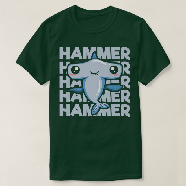 T-shirt Citation de marteau pour un amoureux du requin à t (Design devant)
