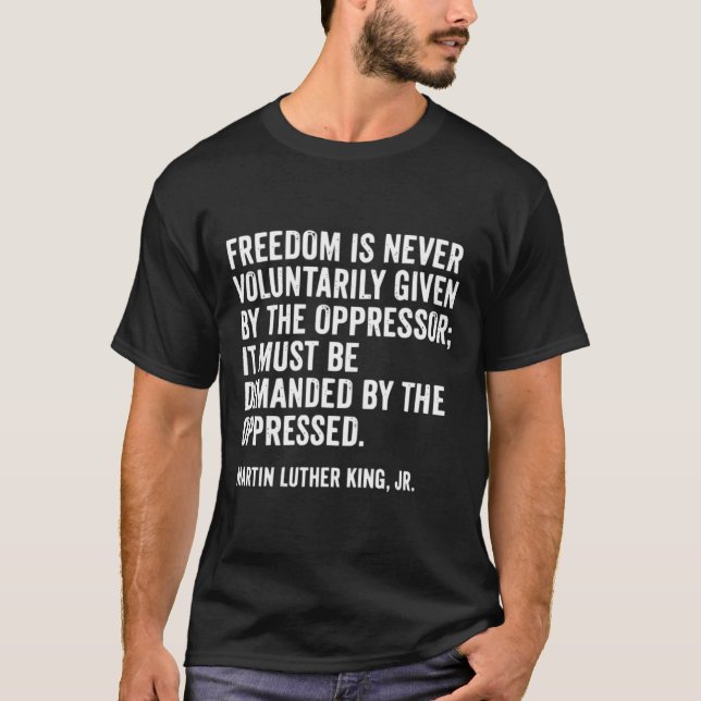 T-shirt Citation de Martin Luther King Jr (Devant)