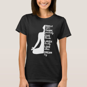 T-shirt Citation de méditation de yoga Zen pour la pleine