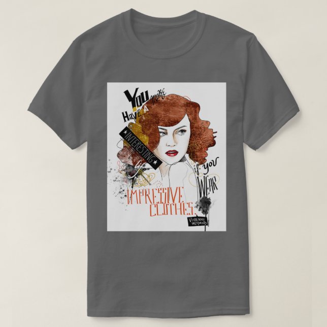 T-shirt Citation de mode Vivienne Westwood (Design devant)