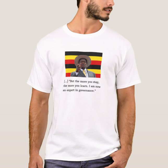 T-shirt Citation de Museveni (Devant)