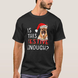 T-shirt Citation de Noël du berger allemand Chien de Noël