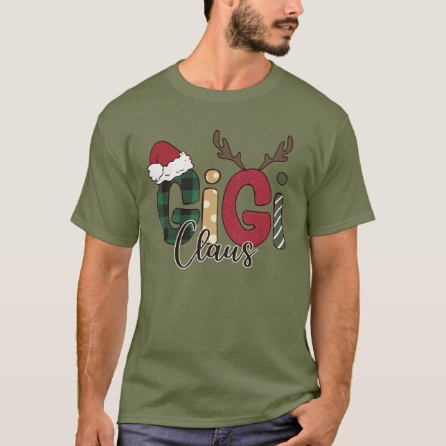 T-shirt Citation de Noël Gigi Claus (Devant)