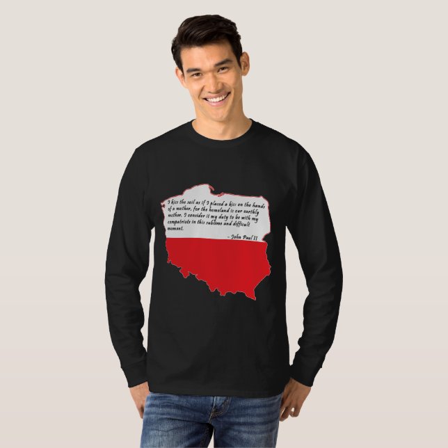 T-shirt Citation de Pape Jean Paul II (Devant entier)