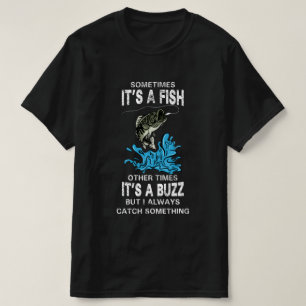 T-shirt Citation de pêche amusante, PARFOIS C'EST UN POIS