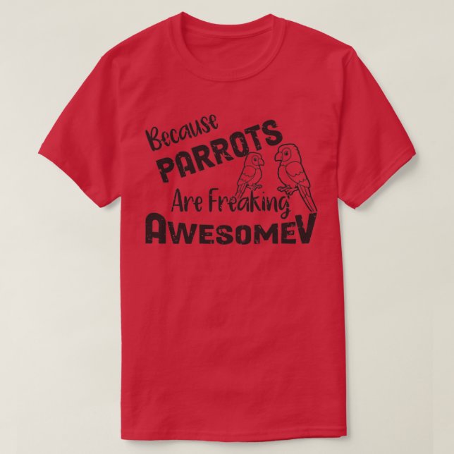 T-shirt Citation De Perroquet DrôleAmateurs De Perroquet P (Design devant)