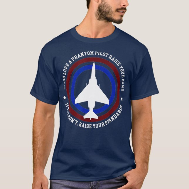 T-shirt Citation de pilote de chasse amusant F4 fantôme (Devant)
