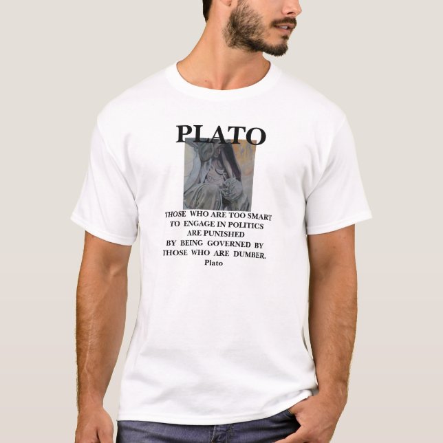 T-SHIRT CITATION DE PLATON - CHEMISE (Devant)