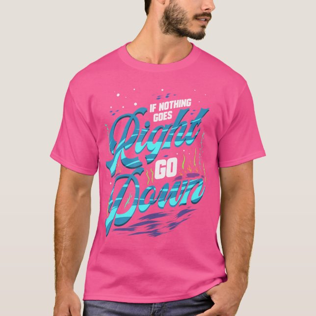 T-shirt Citation De Plongée Pour Plongée En Mer Profonde E (Devant)