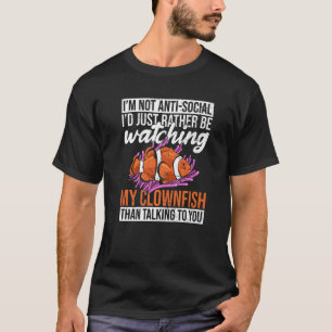 T-shirt Citation de poisson clown pour un aquarium de pois