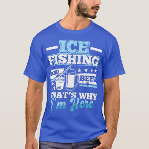 T-shirt Citation de poisson de la bière de pêche sur glace