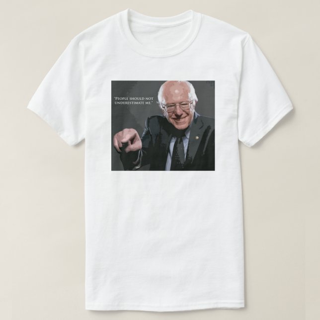 T-shirt Citation de ponceuses de Bernie (Design devant)
