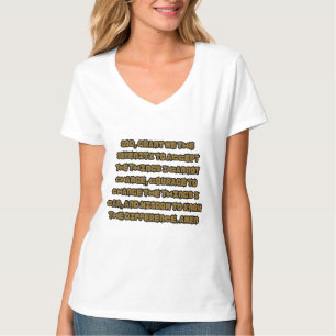 T-shirt Citation de prière de sérénité basée sur la foi po
