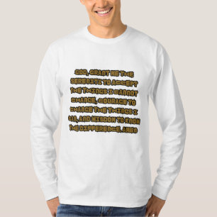 T-shirt Citation De Prière Fondée Sur La Foi Sérénité Mens
