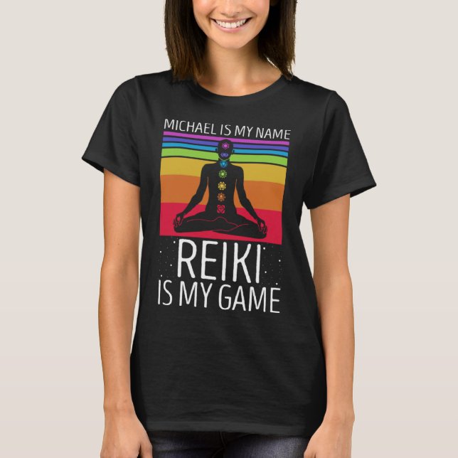 T-shirt Citation de Reiki holistique pour Reiki Meowster e (Devant)