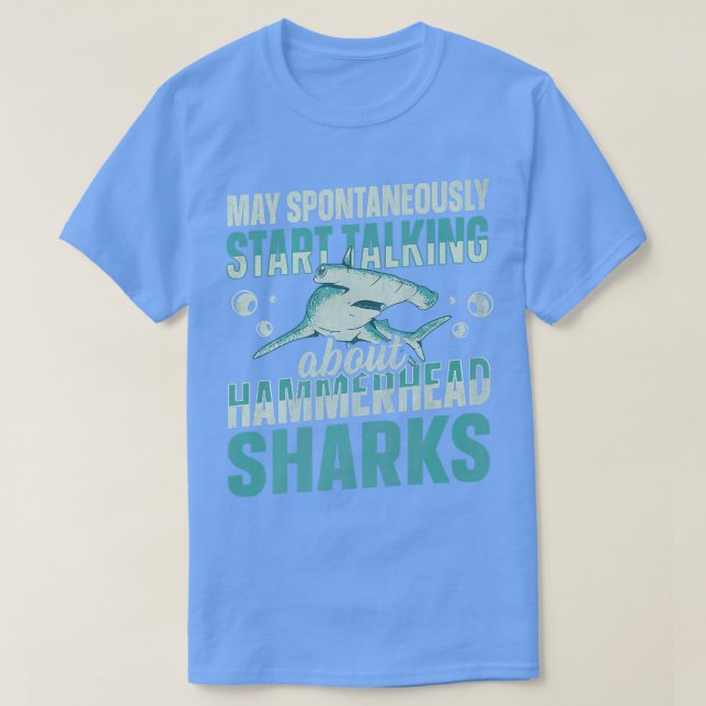 T-shirt Citation de requin à tête de marteau pour un requi (Design devant)