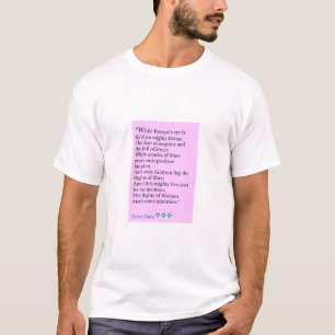 T-shirt Citation de Robert Burns, les droites des femmes