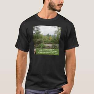 T-shirt Citation de sagesse de Robert Frost "Route moins f