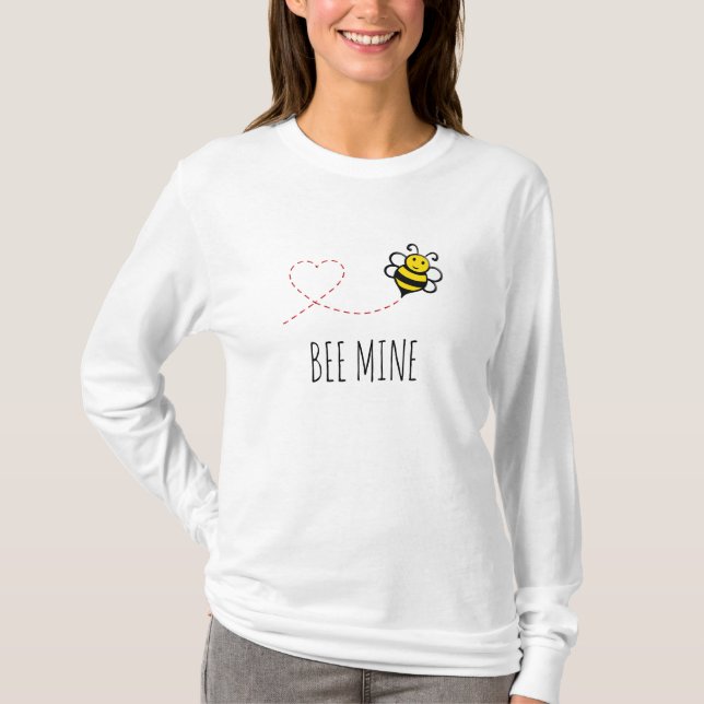 T-shirt Citation de Saint Valentin personnalisée - Caricat (Devant)
