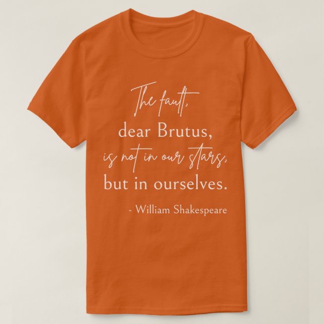 T-shirt Citation de Shakespeare Julius Caesar II (Design devant)